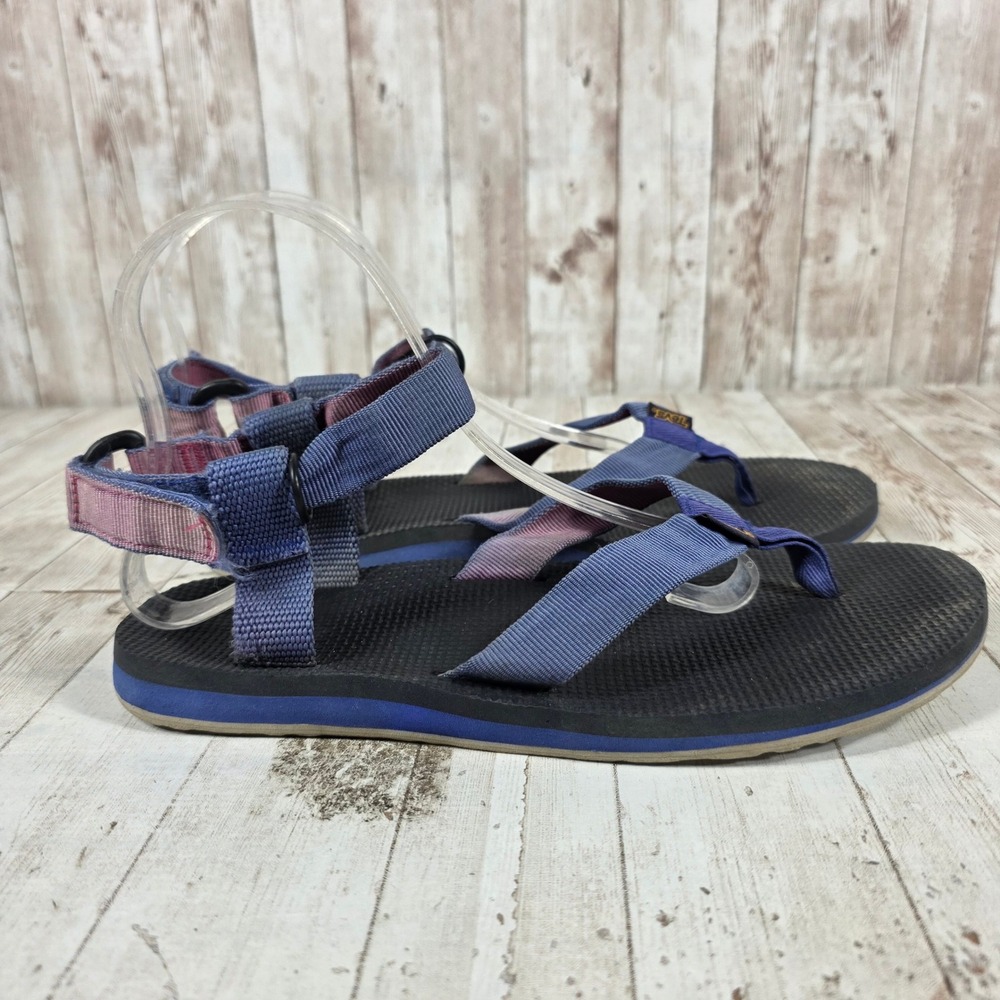 Teva Original Universal Sandals Blue Pink Strappy Sport Hiking Womens 9 1003986